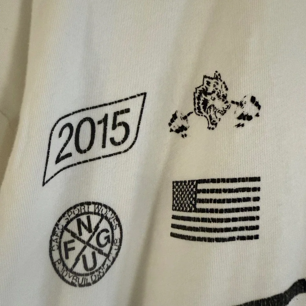 Darc Sport Wolves Club Shirt Mens White Short Sleeve Bodybuilding Club Medium - Picture 6 of 10